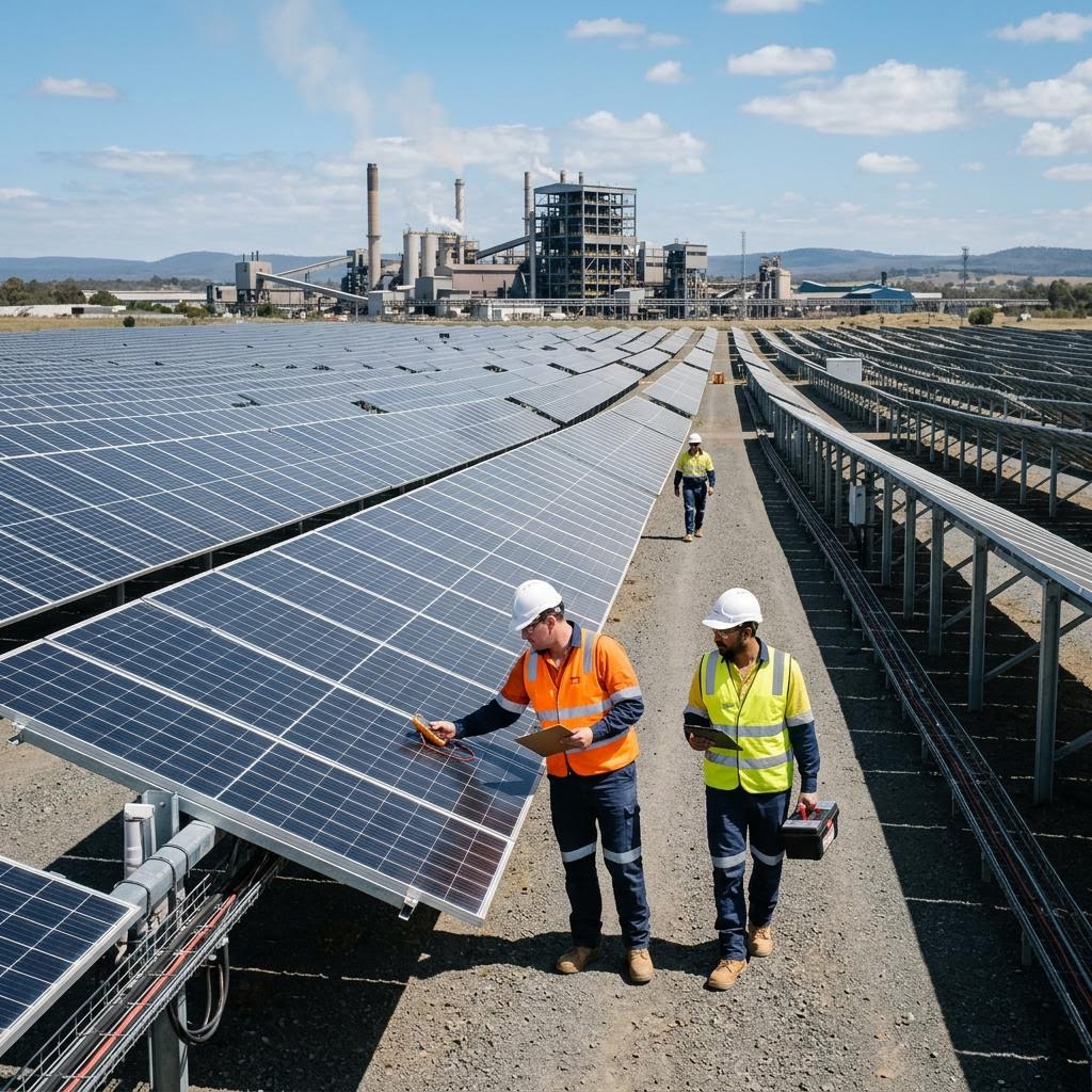 Industrial solar farm inspection